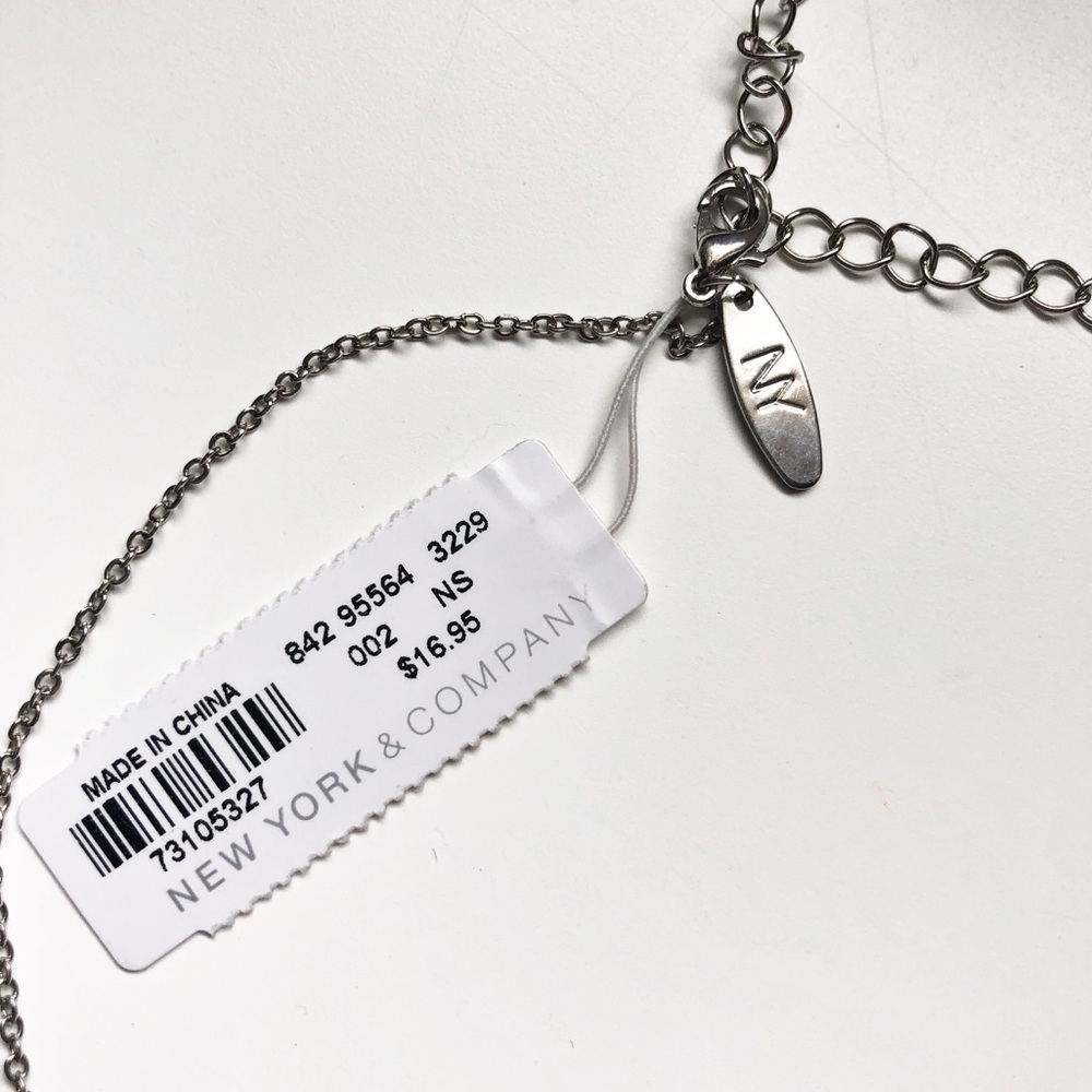 New York & Company silver love necklace - Picture 2 of 2